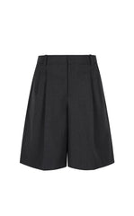 Pants / JNBY Wool Straight-Leg Cuffed Shorts