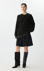 Pants / JNBY Wool Straight-Leg Cuffed Shorts