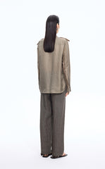 Pants / JNBY Dew-Retted Linen Wide-Leg Pants