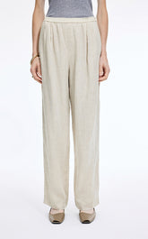 Pants / JNBY Dew-Retted Linen Wide-Leg Pants