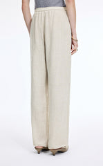 Pants / JNBY Dew-Retted Linen Wide-Leg Pants