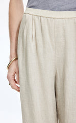 Pants / JNBY Dew-Retted Linen Wide-Leg Pants