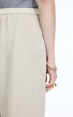 Pants / JNBY Dew-Retted Linen Wide-Leg Pants
