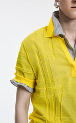 Polo Shirt / JNBY Layered Two-Piece Textured Jacquard Knit Polo