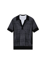 Polo Shirt / JNBY Layered Two-Piece Textured Jacquard Knit Polo
