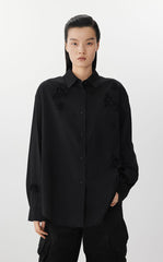 Shirt / JNBY 3D Floral Oversized Poplin Shirt