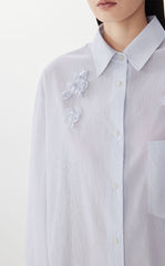 Shirt / JNBY 3D Floral Oversized Poplin Shirt