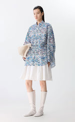 Shirt / JNBY Abstract Acrylic Lines Oversize Cotton Shirt