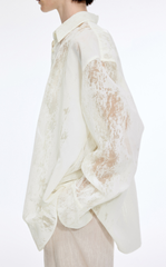 Shirt / JNBY Artistic Flocked Texture Shirt