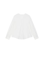 Shirt / JNBY Cotton Silk V-Neck Long Sleeve Top