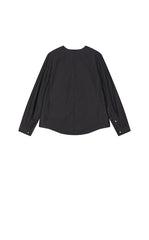 Shirt / JNBY Cotton Silk V-Neck Long Sleeve Top