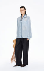 Shirt / JNBY Cupro Relaxed Stripe Shirt