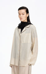 Shirt / JNBY Cupro Relaxed Stripe Shirt