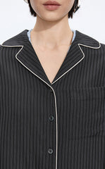 Shirt / JNBY Cupro Relaxed Stripe Shirt