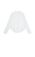 Shirt / JNBY Deconstructed Collar Cotton Blend Poplin Shirt