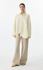 Shirt / JNBY Drawstring Oversized Hemp Shirt