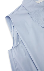 Shirt / JNBY Floral Cutwork Sleeveless Cotton Shirt