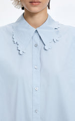 Shirt / JNBY Floral Cutwork Sleeveless Cotton Shirt
