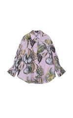 Shirt / JNBY Floral Knot-Draped Corduroy Shirt