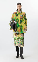 Shirt / JNBY Floral Knot-Draped Corduroy Shirt