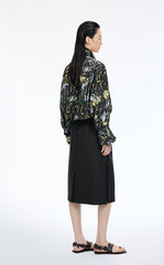 Shirt / JNBY Floral Print Oversize Cotton Shirt