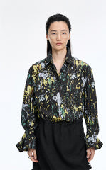 Shirt / JNBY Floral Print Oversize Cotton Shirt