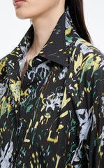 Shirt / JNBY Floral Print Oversize Cotton Shirt