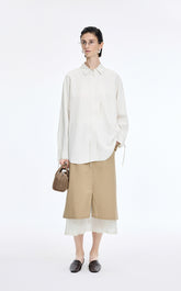 Shirt / JNBY Jacquard Fringe Oversized Shirt