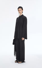 Shirt / JNBY Jacquard Fringe Oversized Shirt