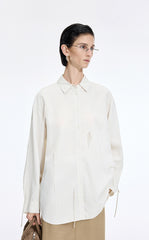 Shirt / JNBY Jacquard Fringe Oversized Shirt