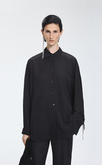 Shirt / JNBY Jacquard Fringe Oversized Shirt