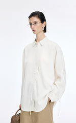 Shirt / JNBY Jacquard Fringe Oversized Shirt