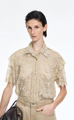 Shirt / JNBY Lace Sleeveless Shirt