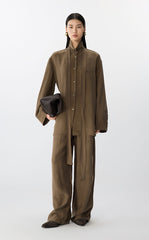 Shirt / JNBY Luxe Brushed Long-Sleeve Shirt