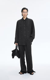 Shirt / JNBY Metallic Embellished Cupro Oversized Shirt