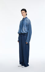 Shirt / JNBY Oversized Batwing Sleeves Lyocell Shirt