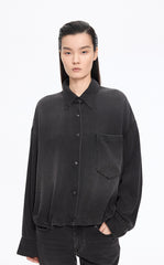 Shirt / JNBY Oversized Batwing Sleeves Lyocell Shirt