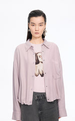 Shirt / JNBY Oversized Batwing Sleeves Lyocell Shirt