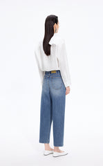 Shirt / JNBY Oversized Linen Long Sleeve Shirt