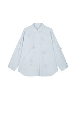 Shirt / JNBY Oversized Stripe Floral Shirt