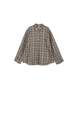 Shirt / JNBY Relaxed Linen Plaid Shirt