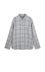 Shirt / JNBY Relaxed Linen Plaid Shirt