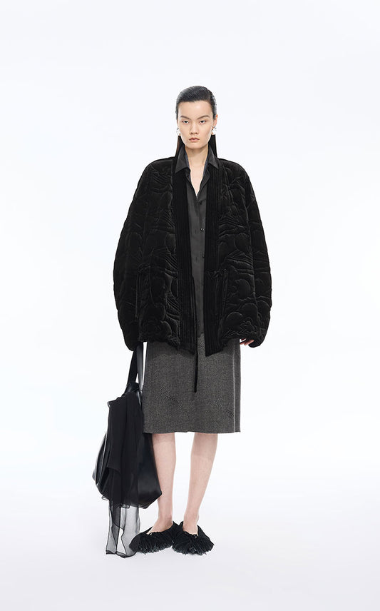 Shirt / JNBY Ripple Crystal Silk-Blend Shirt