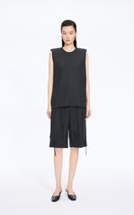 Shirt / JNBY Round Neck Sleeveless Zip-Back Top