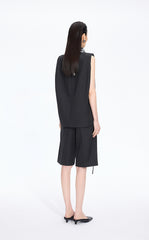 Shirt / JNBY Round Neck Sleeveless Zip-Back Top