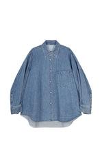 Shirt / JNBY Ruched Oversized Long-Sleeve Shirt