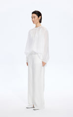 Shirt / JNBY Silk Loose Fit Long Sleeve Shirt