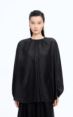Shirt / JNBY Silk Loose Fit Long Sleeve Shirt
