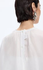 Shirt / JNBY Silk Loose Fit Long Sleeve Shirt