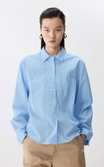 Shirt / JNBY Striped Cotton Long Sleeve Shirt